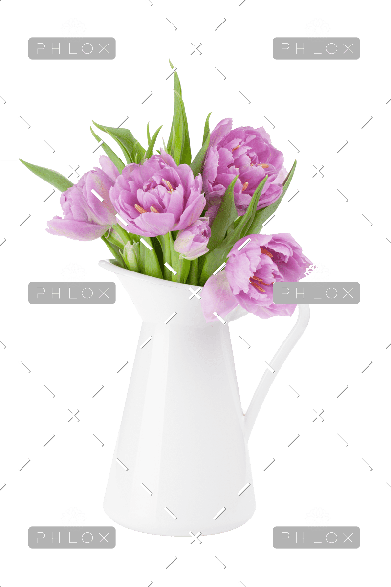 Pink Tulips In Ceramic Vase – Sunday In The Garden